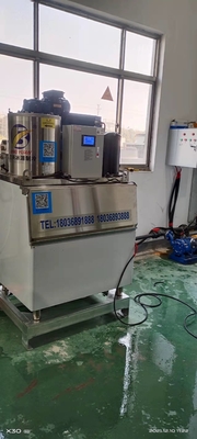 Yüksek Verimli Flack Buz Yapma Makinesi 0.5ton Büyük Yaprak Buz Makinesi