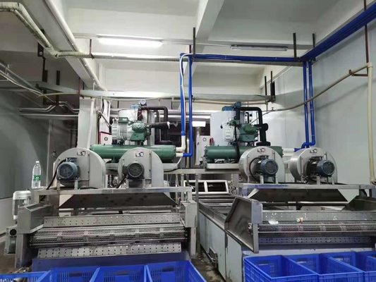 Deniz Ürünleri Soğutucu için 70kw 10ton Kar Tanesi Buz Makinesi Makinesi