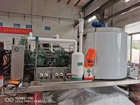 SUS304 Büyük Buz Yapma Makinesi Beton Soğutma Ekipmanları 30ton / Gün