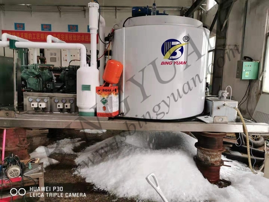 SUS304 Büyük Buz Yapma Makinesi Beton Soğutma Ekipmanları 30ton / Gün