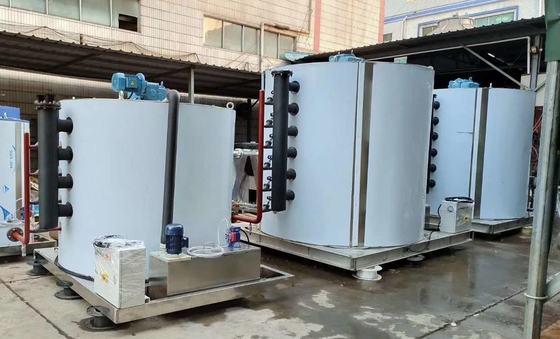 Endüstriyel 40ton Günlük Çıkış Tatlı Su Buz Tanesi Yapma Makinesi SUS304