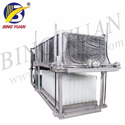 Satılık 2000kgs 24h Çıkışlı Endüstriyel Buz Blok Yapma Makinesi