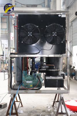 R404A 200V 35mm 1 Tonluk Buz Tüpü Yapma Makinesi