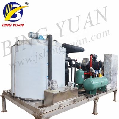 R404A 220V 12T Yaprak Buz Yapma Makinesi, Ticari Buz Yapma Makinesi