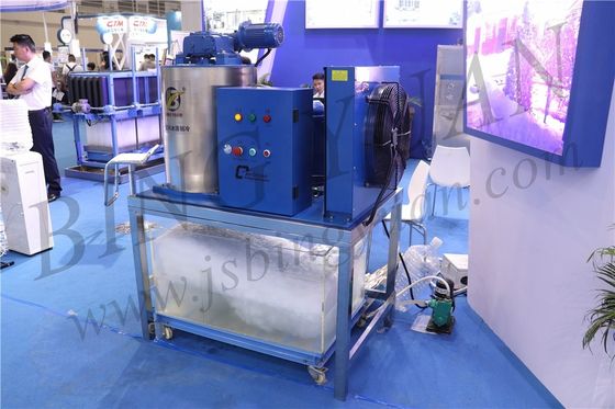 Toptan Eşya Fiyatları Endüstriyel Yaprak Buz Makinesi, 1T / Gün Küçük kapasiteli Buz makinesi