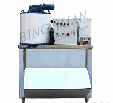 2.8KW 800KG Endüstriyel Yaprak Buz Yapma Makinesi, Küçük Yaprak Buz Makinesi