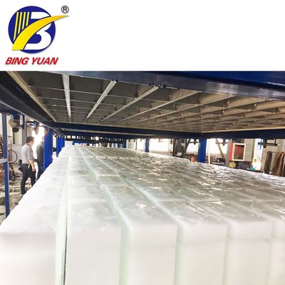 1 ton Küçük kapasiteli, doğrudan soğutma buz bloğu yapma makinesi buz yapma makinesi